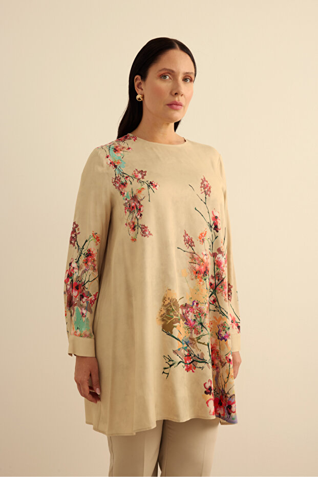 تونيكي فيسكون منقوشة بالزهور - 2