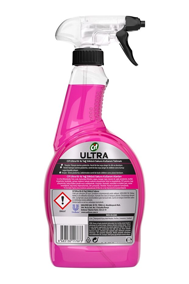 Ultra Sprey Sakura Parfümlüi Kir Ve Yağ Sökücü 750 Ml x 2 Adet - 5