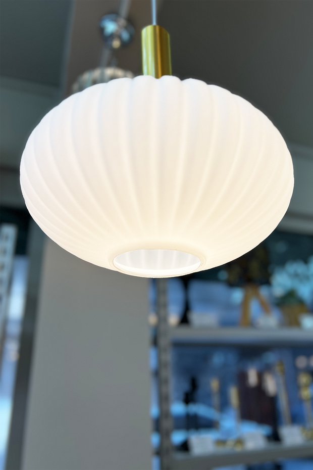 Gloss Opal White Cam Avize - 3