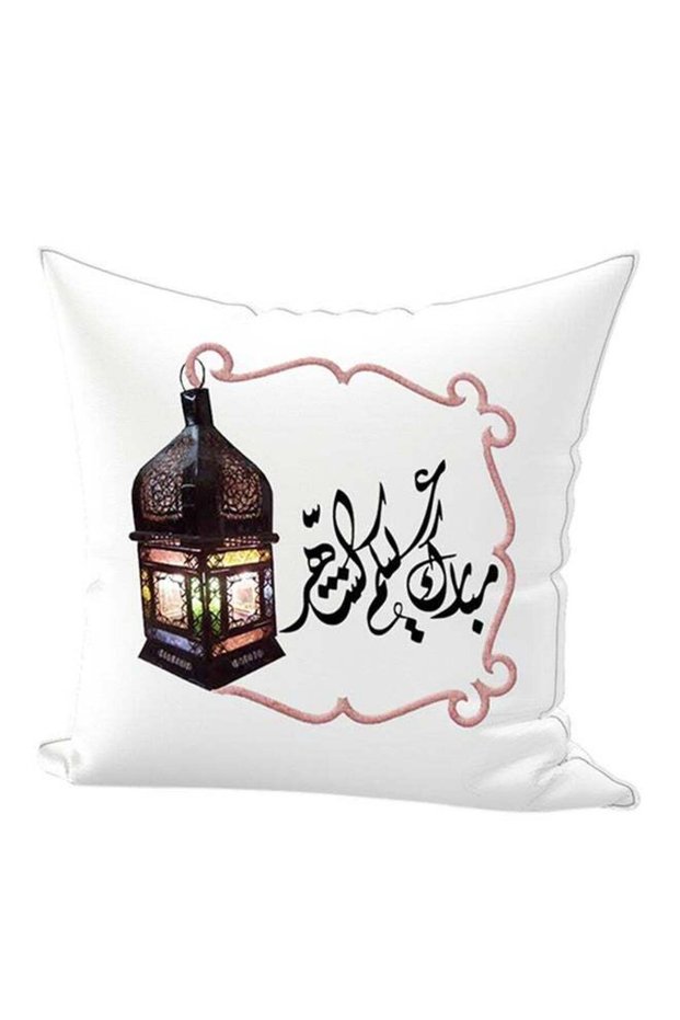 Ramadan Lantern Microfiber Printed Decorative Pillow Multicolour 45x45cm