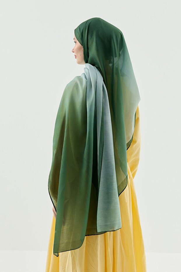 Ombre Desen Pamuk Şal - 3