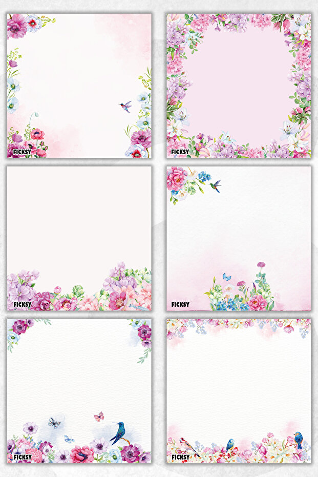 Flower Memo Pad - 9*9 cm Size - 50 Sheets - Notepad - Memopad - Note Paper - to Do List - Notebook - 1