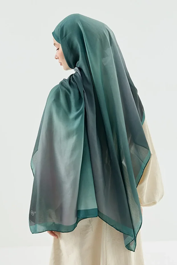 Ombre Desen Pamuk Şal - 3