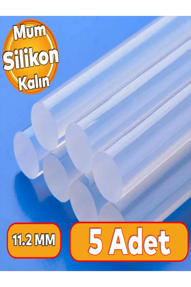 5 Adet Kalın Mum Silikon Sıcak Silikon - 1