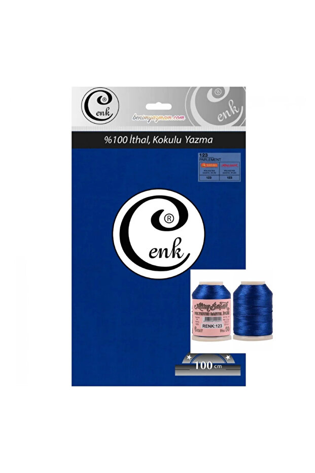 Cenk Imported Writing 123 Parlement Flat Writing 100 cm Six Spike 20 Gr Needlework Thread with String
