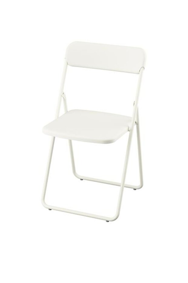 Vihals katlanır sandalye, beyaz - 1