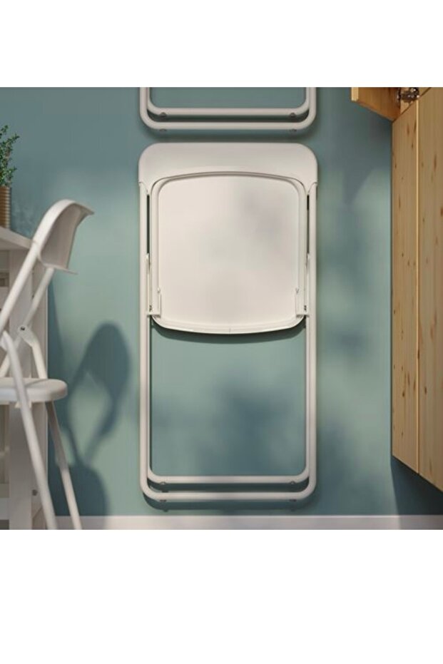 Vihals katlanır sandalye, beyaz - 3