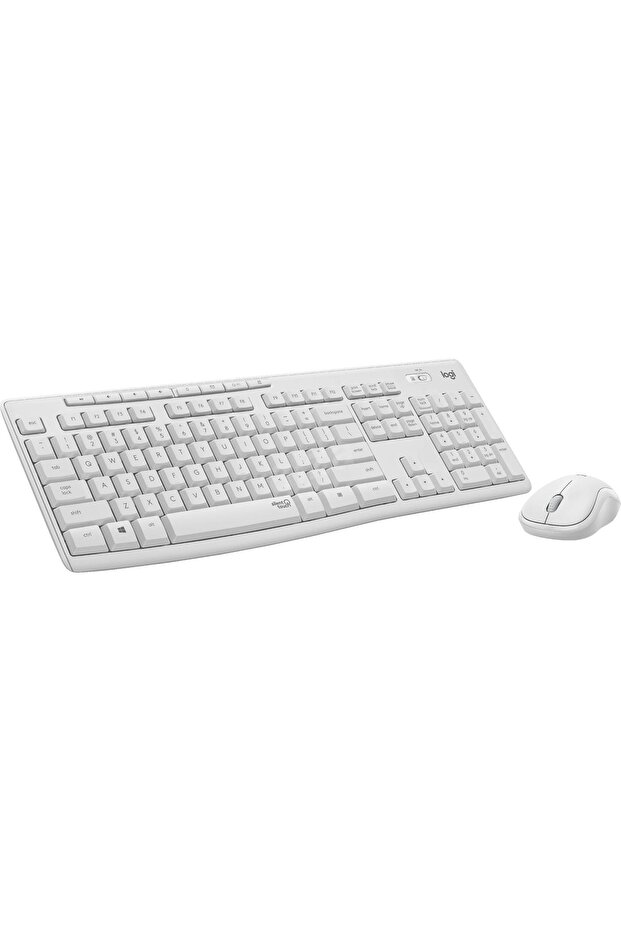 Mk295 Q Tr Sessiz Kablosuz Klavye Mouse Set Beyaz 920-010089 - 1