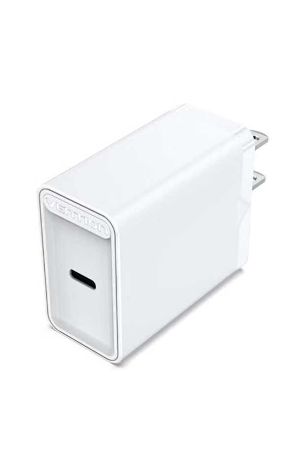 1-port USB-C Wall Charger(20W) UK-Plug For iphone 11/12/13, ipad Pro/Air - White