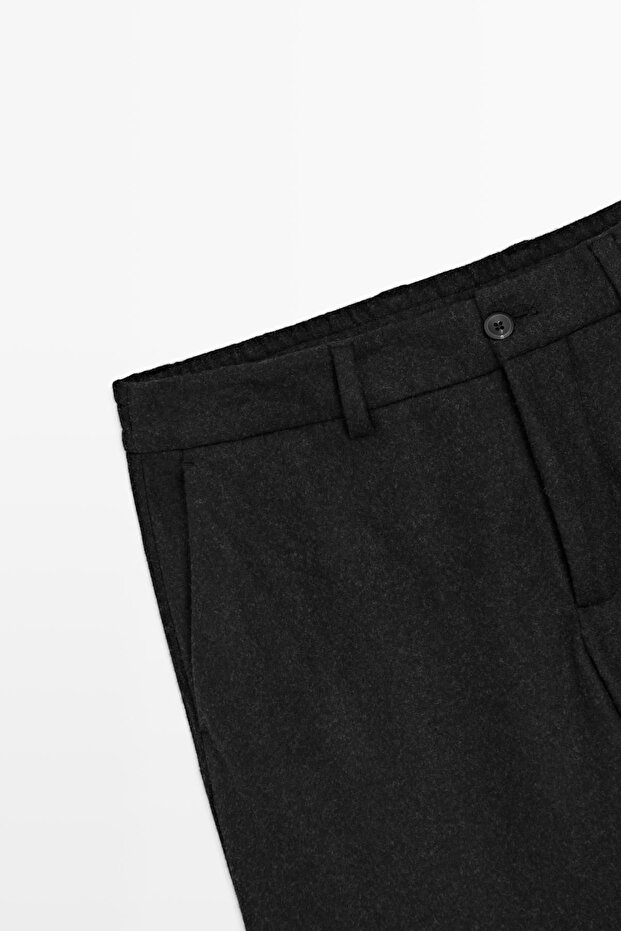 Yün karışımlı klasik pantolon - 7