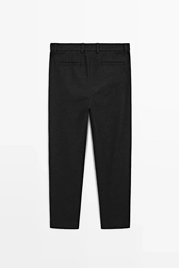 Yün karışımlı klasik pantolon - 8
