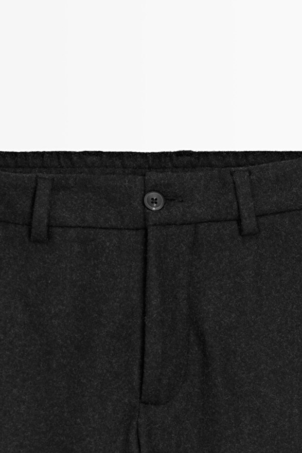 Yün karışımlı klasik pantolon - 6