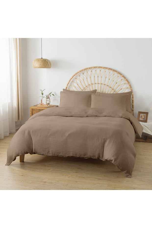 Washed Linen Duvet Cover Set