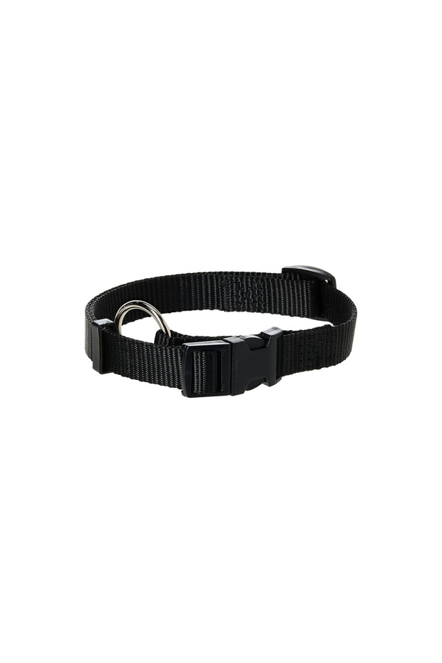 Nylon Collar Adjustable Color: Black, Dimension: 30-45cm/15mm