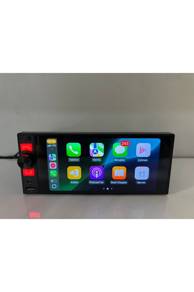 X-435A 6* TEK DİN ANDROİD CARPLAY MULTİMEDYA AHD KAMERA - 6