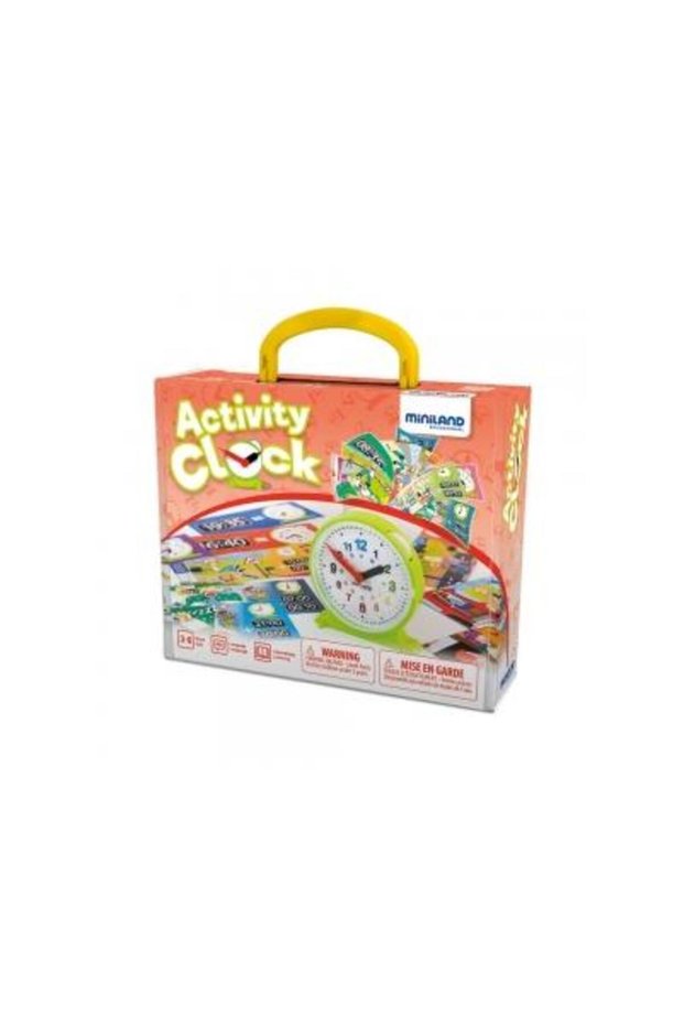 Educational clock with activities -