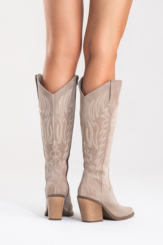 Weonella Kadın Bot Vizon Süet - 3