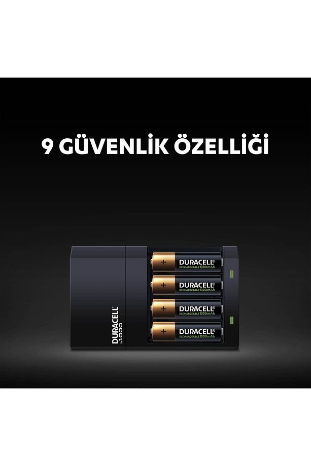 AA*2 + AAA*2 (Pilli) Hızlı Pil Şarj Aleti CEF14 (2 Adet *750 mAh AAA + 2 Adet* 1300 mAh AA - 5