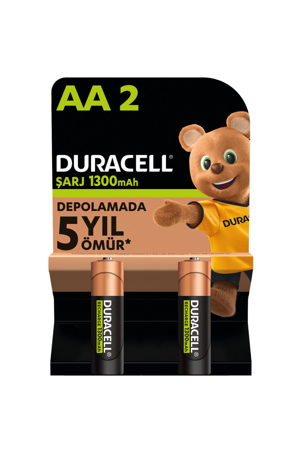 Şarj Edilebilir AA 1300 mAh Piller 2 adet - 1