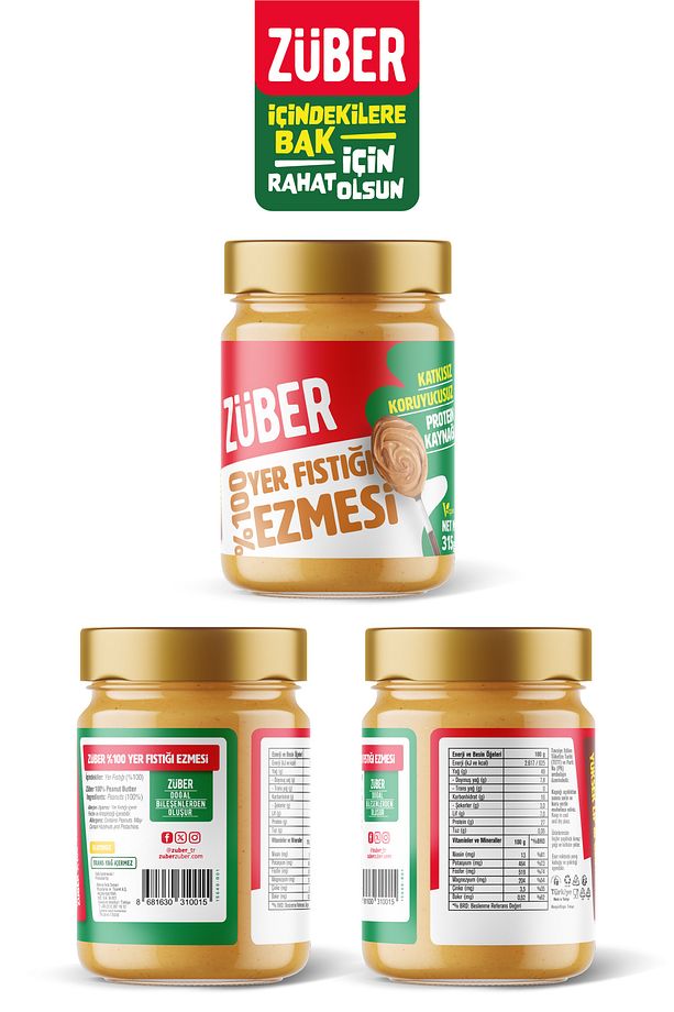 %100 Fıstık Ezmesi 315G X 2 Adet - 4