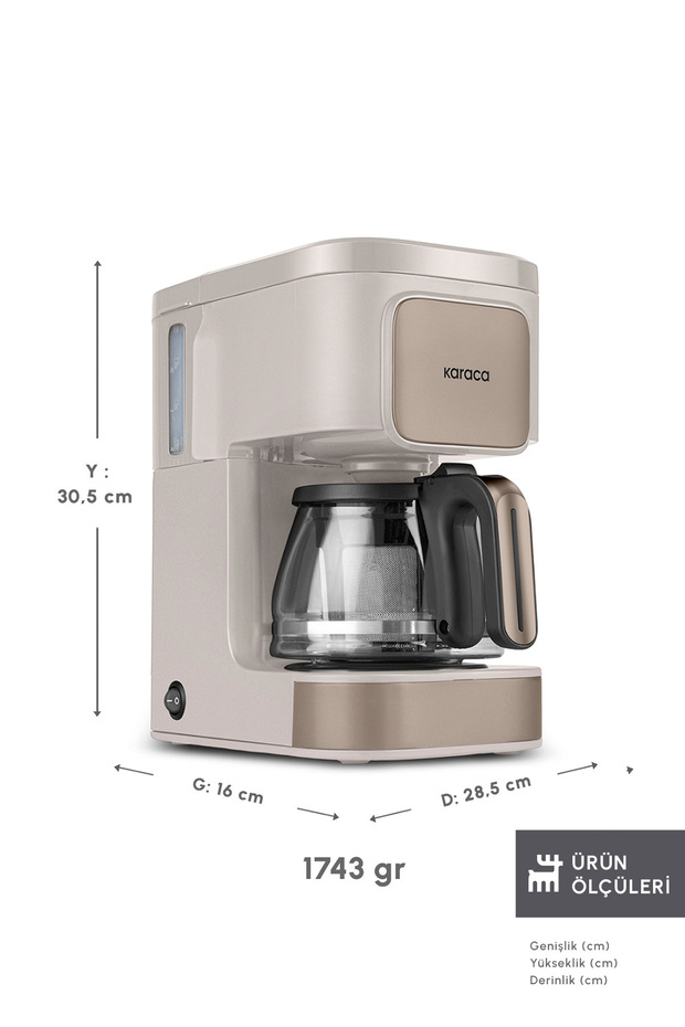 Just Coffee Aroma 2 In 1 Filtre Kahve Ve Çay Demleme Makinesi Latte - 2