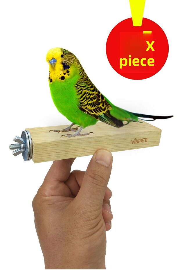 Venty Flat Platform Bird Perch 15 cm 1 Piece - Budgie, Cockatiel, Lovebird