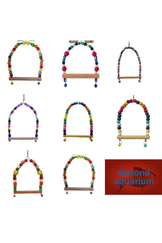 Beaded Bell Bird Swing Bead Swing