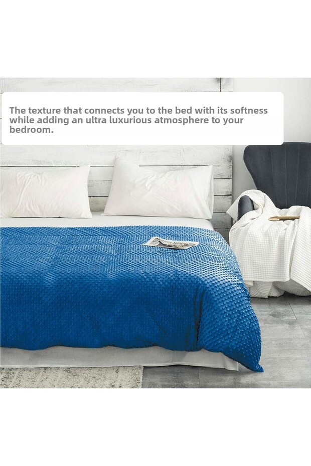 Wellsoft Quilt / Weighted Blanket Duvet Cover Double for Winter and Spring Months, 200x220cm