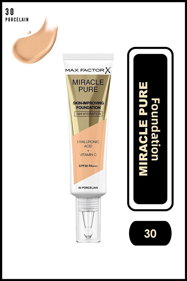 Miracle Pure Foundation Porceleain No:30 - 1