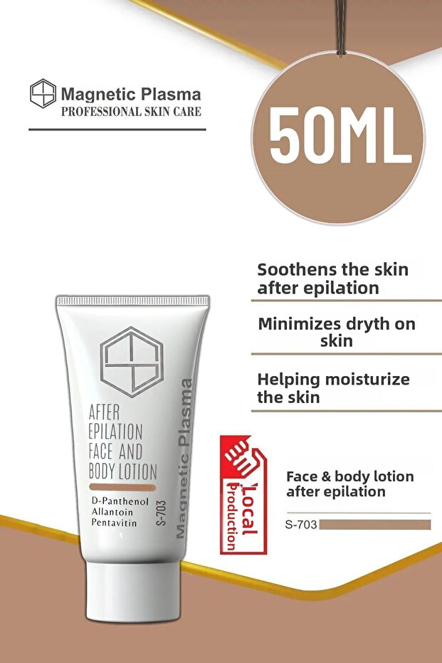 Face and Body Lotion after Laser Epilation and Waxing - 50 ml
