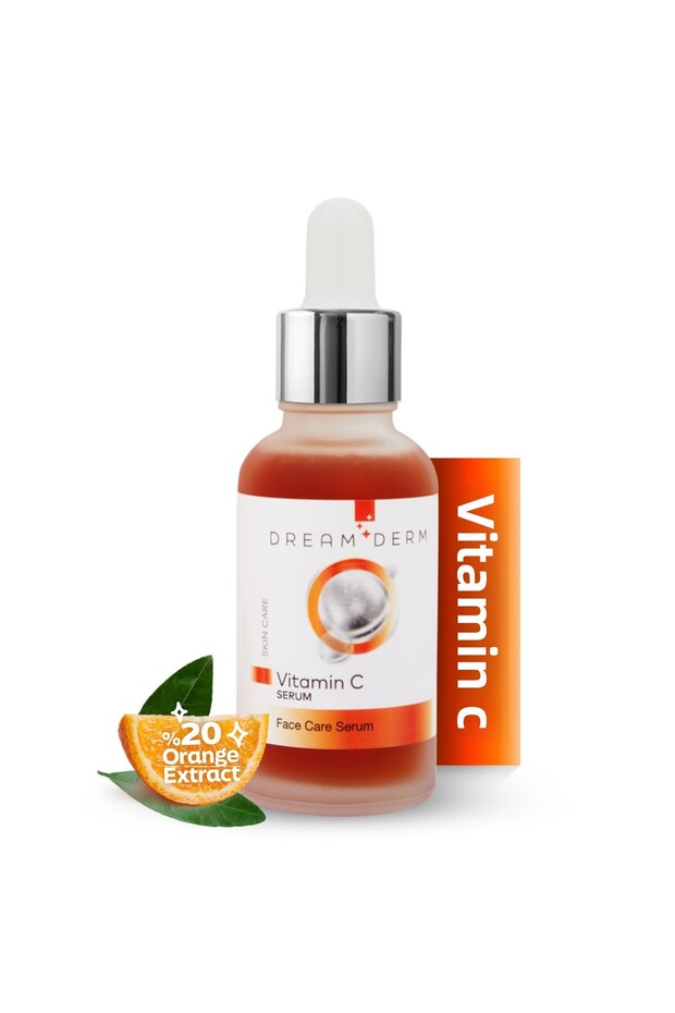 Vitamin C Face Serum 20% Orange Extract Brightening and Revitalizing Care 30 ml