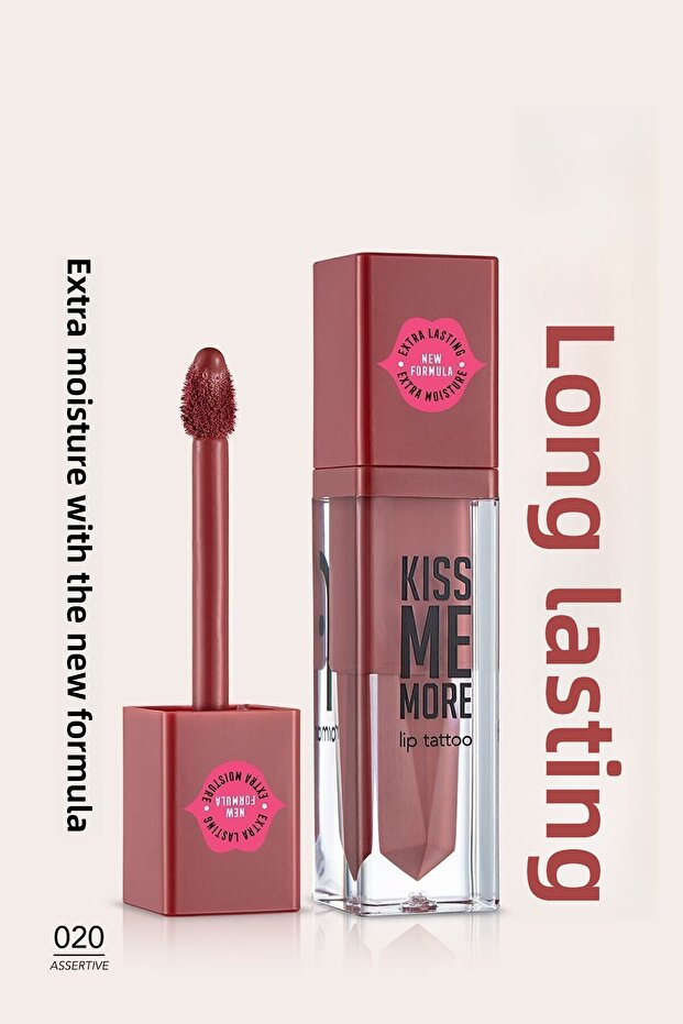 Long Lasting Matte Lipstick - Kiss Me More-020 Assertive-8682536040877 - 1