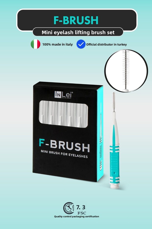 مجموعة فرش الرموش الصغيرة F-Brush أداة رفع وتشكيل وتنظيف الرموش الدقيقة