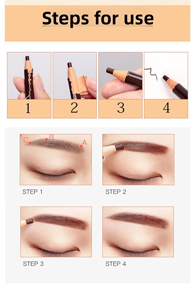 1 Piece Black Permanent Makeup Microblading Marking Pen with String - 5