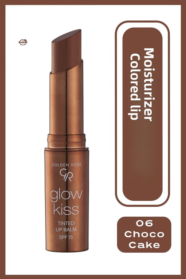 Goldn rose Lip Moisturizer - Gr Glow Kıss Tınted Lip Balm Choco Cake No:06(86911190440831)