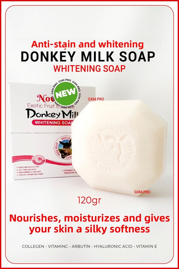 Anti-Blemish & Skin Tone Equalizing Donkey Milk Soap - Donkey Milk Soap 120 Gr