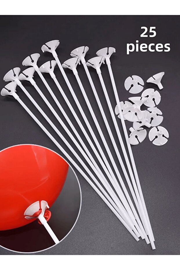 25 Pcs Balloon Stick and Apparatus Set Party and Organization Balloon Holder Party Organization