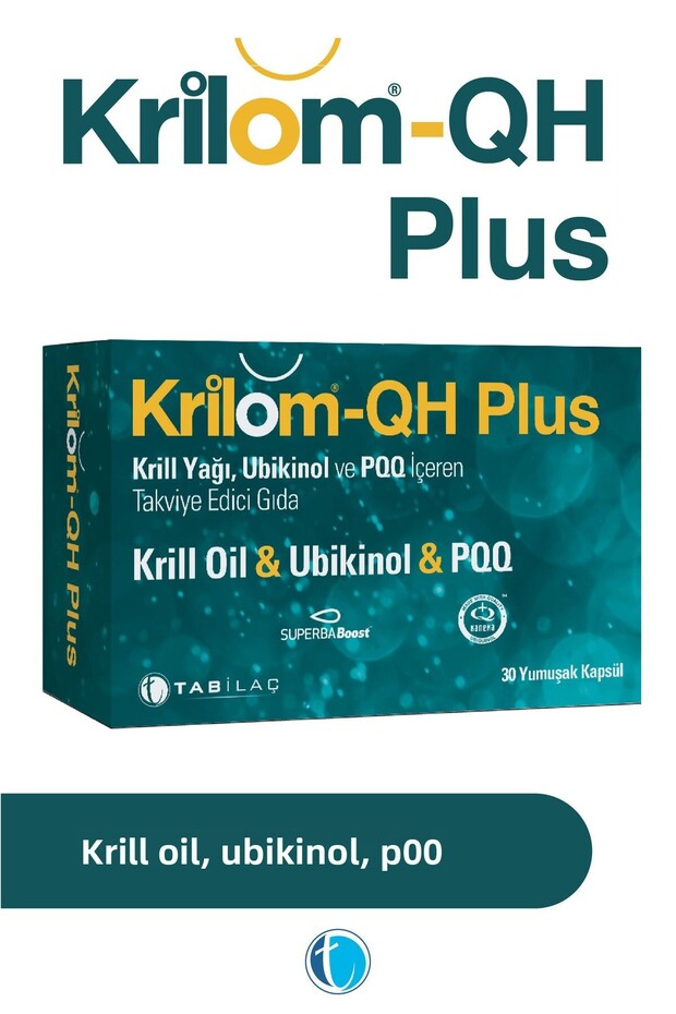 Qh Plus 30 كبسولة ناعمة يوبيكينول زيت الكريل أوميجا 3
