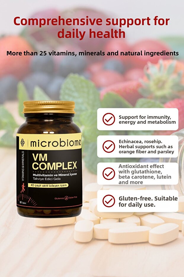 VM Complex - تركيبة قوية من الفيتامينات المتعددة ومضادات الأكسدة 60 قرصًا - 5