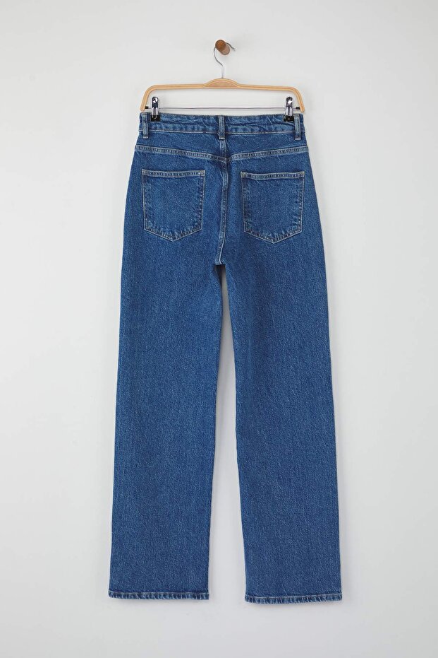 Mavi Yüksek Bel Comfort Yeni Straight Jeans TWOAW26JE00148 - 7
