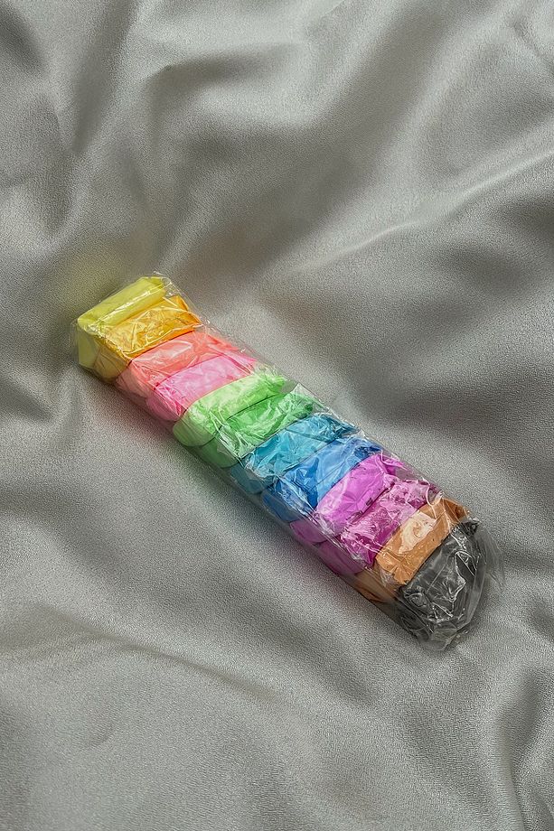 Havayla Kuruyan Modelleme Yumuşak Hafif Kil Seti Pastel Renkler 12'li Sevgili ile Clay Date Fikri - 8