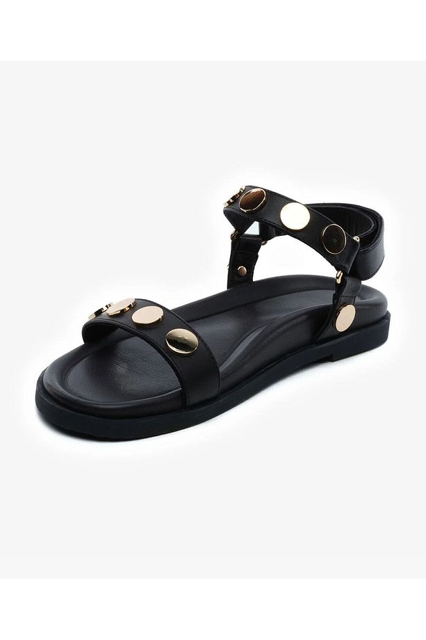 Kadın Siyah Hakiki Deri Sandalet 5Y2CS34511 - 3