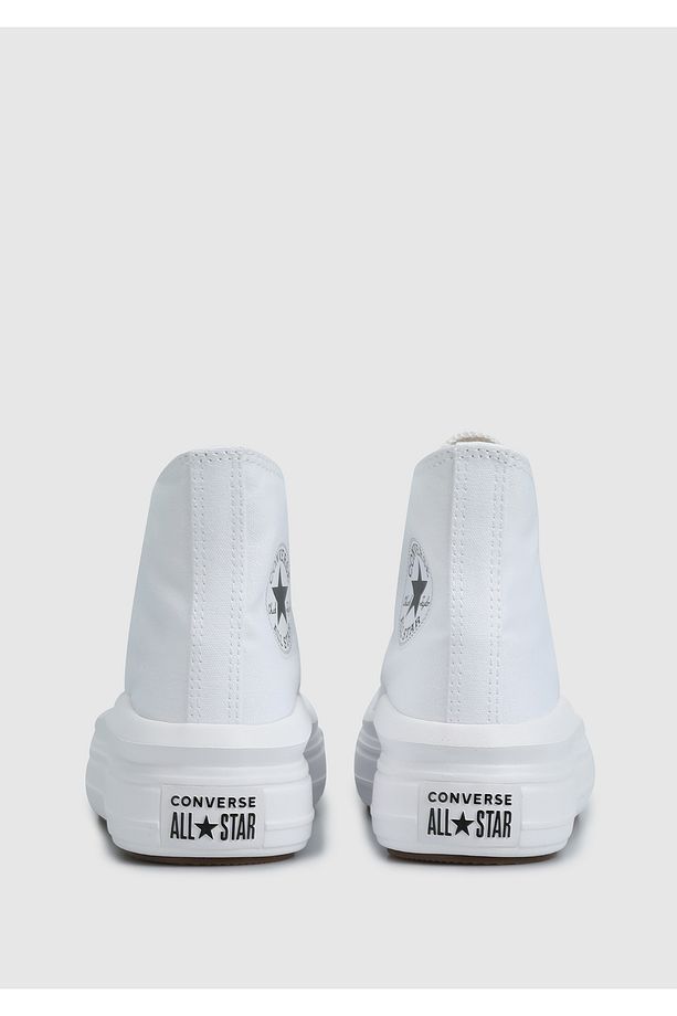 Chuck Taylor All Star Move Platform Beyaz Kadın Sneaker 568498C - 4