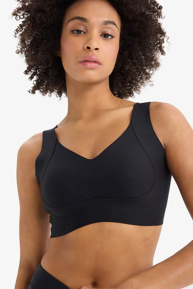 DeFactoFit V Yaka Ağır Kumaş Sporcu Bra C5296AX24SM - 4