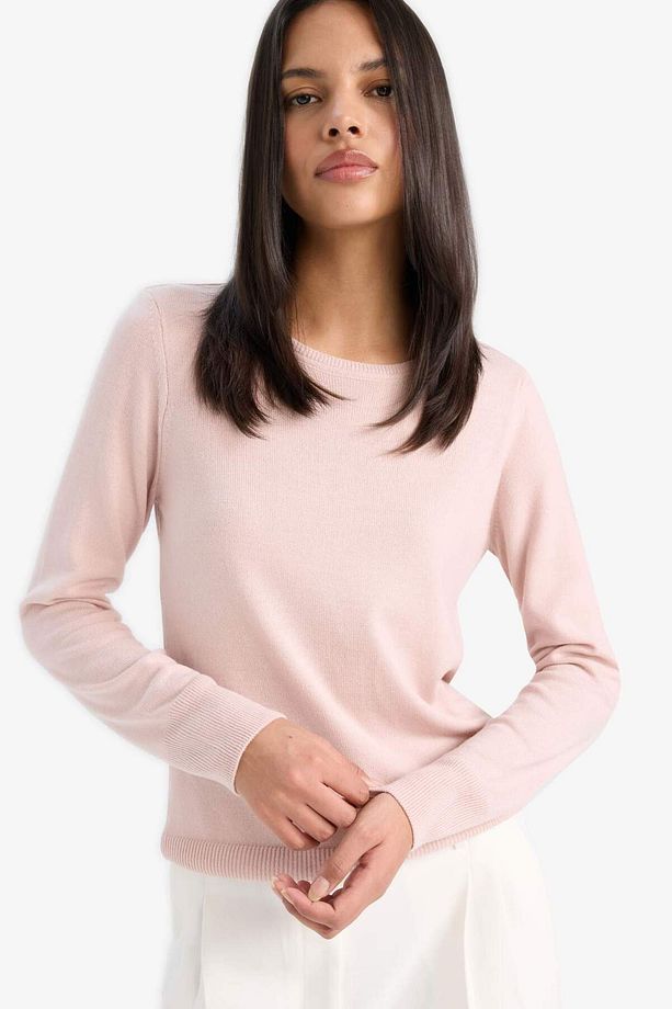 Regular Fit Bisiklet Yaka Triko Kazak F7091AZ25WN - 1