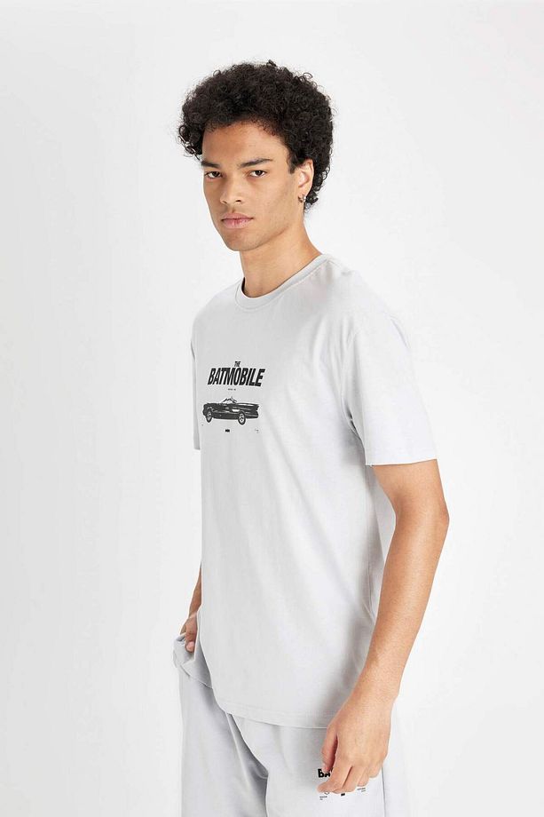 %100 Pamuk Batman 85 Regular Fit Bisiklet Yaka Kısa Kollu Tişört C5831AX24HS - 4