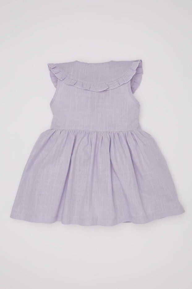 Kız Bebek Kısa Kollu Poplin Elbise D3475A524HS - 5