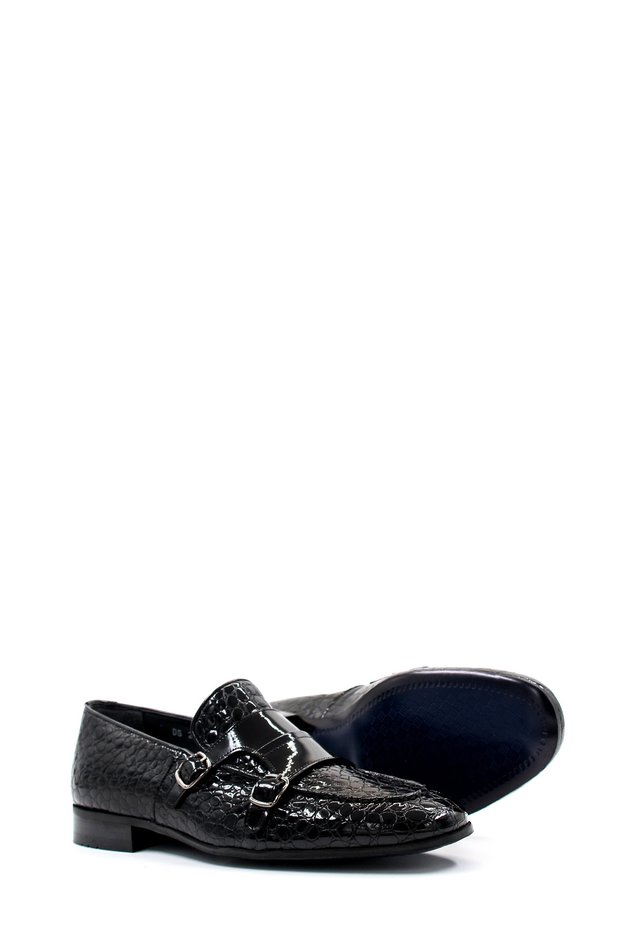 Tugerdi Genuine Leather Black Patent Leather Neolite Sole Classic Men's Shoes TG092781312930