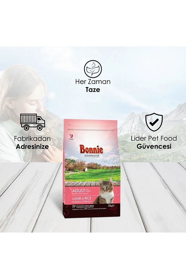 Kuzu Etli Prinçli Yetişkin Kedi Maması 1,5 Kg X 3 Adet - 3