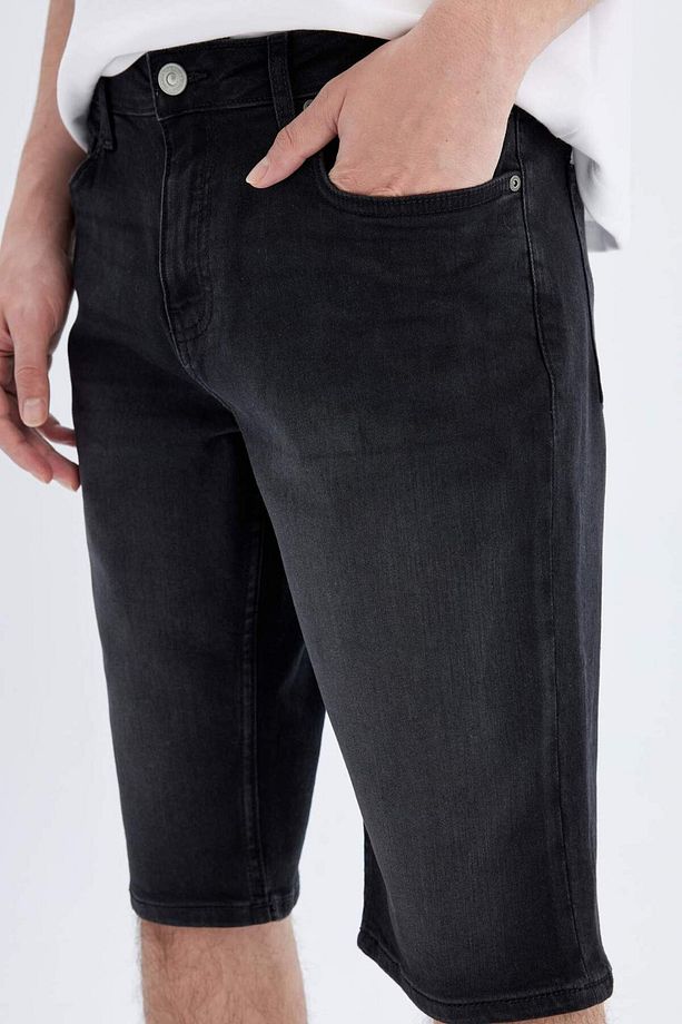 Regular Fit Jean Bermuda Şort C2694AX24SM - 7